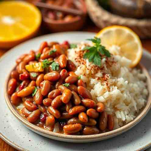 Haitian Legume & Diri Kole - Bean and Rice Dish